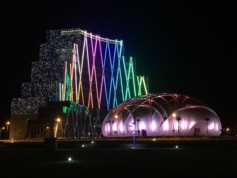 Lighting of Yinchuan textile industry R & D building