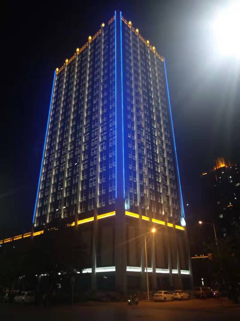 Iluminación del edificio de oficinas lifeng en Fuyang
