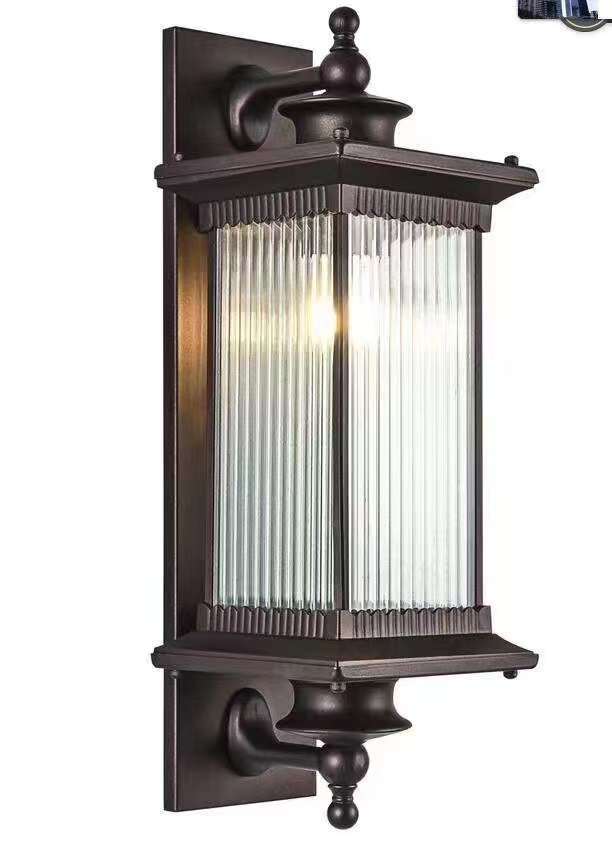 European style retro outdoor waterproof wall lamp, garden wall lamp