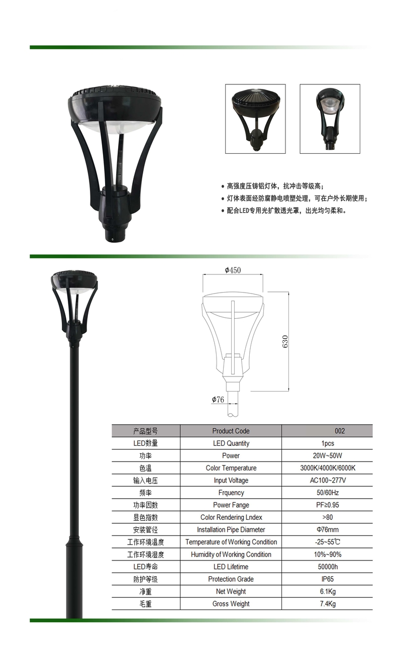 Lampu jalan LED, cahaya luar